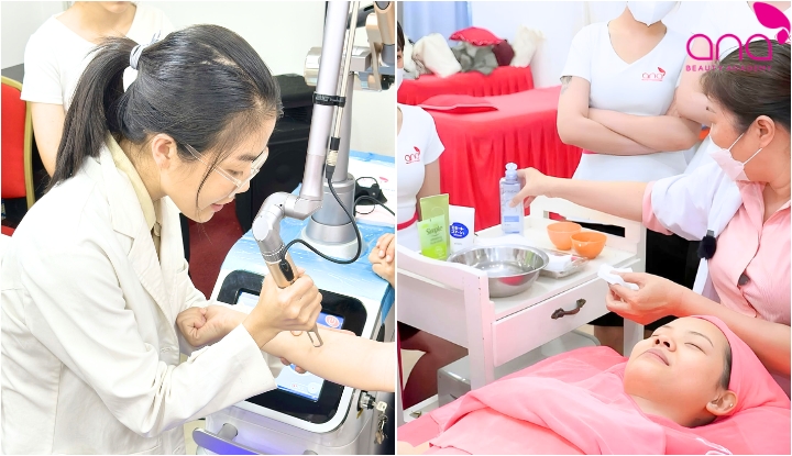 ANA đào tạo chăm sóc da thực hành chuyên sâu tại TPHCM