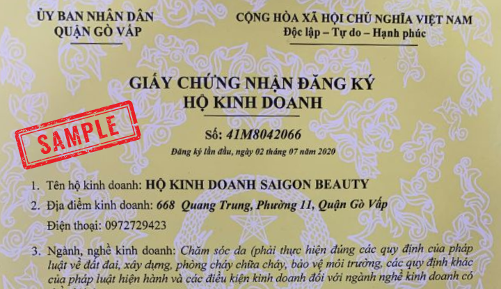 Mở spa nhỏ có cần giấy phép kinh doanh không?