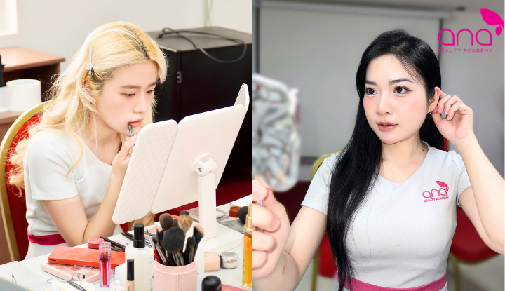 ANA đào tạo makeup thực chiến với 90% thời lượng thực hành