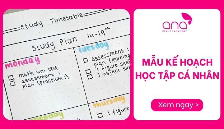 Mẫu kế hoạch học tập cá nhân là gì?