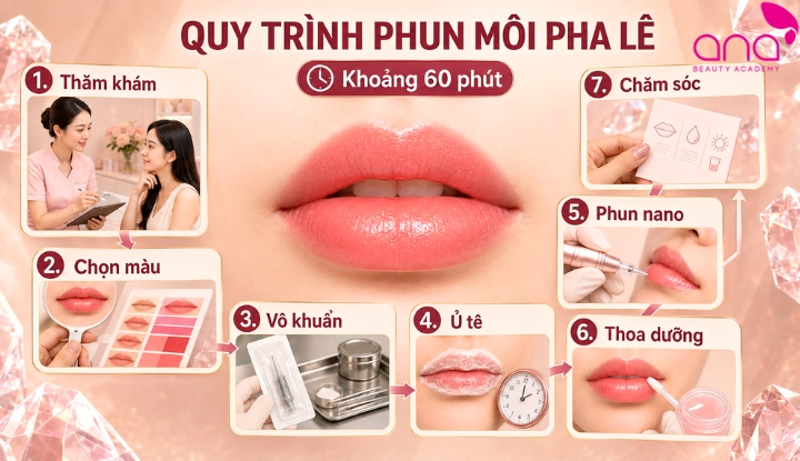 Quy trình phun môi pha lê