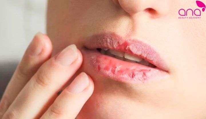 Các dấu hiệu khô, căng và bong tróc thường gặp (Nguồn: Internet)