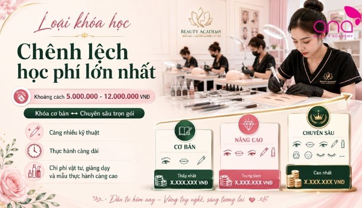 Cấp độ đào tạo ảnh hưởng trực tiếp đến học phí