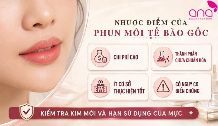 Nhược điểm của phun môi tế bào gốc