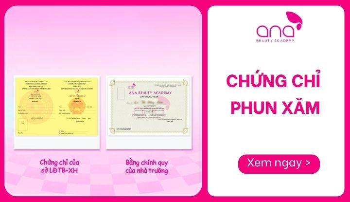 Chứng chỉ phun xăm
