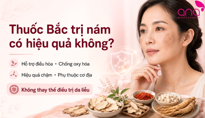 Đánh giá tác dụng hỗ trợ làm mờ nám của thuốc Bắc