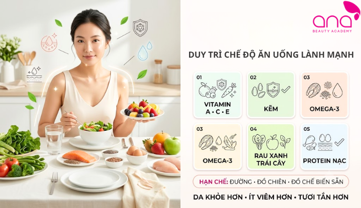 Dinh dưỡng khoa học hỗ trợ tái tạo da và sản sinh collagen