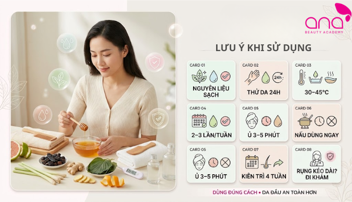 Dùng nước gội thảo dược đúng cách để hạn chế kích ứng da đầu