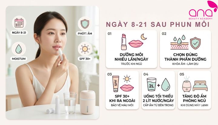 Dưỡng ẩm và chống nắng giúp da non phục hồi