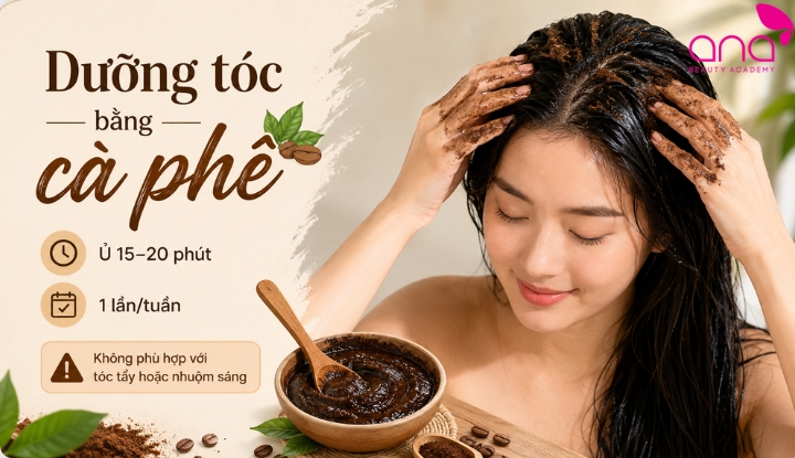 Dưỡng tóc bằng cà phê