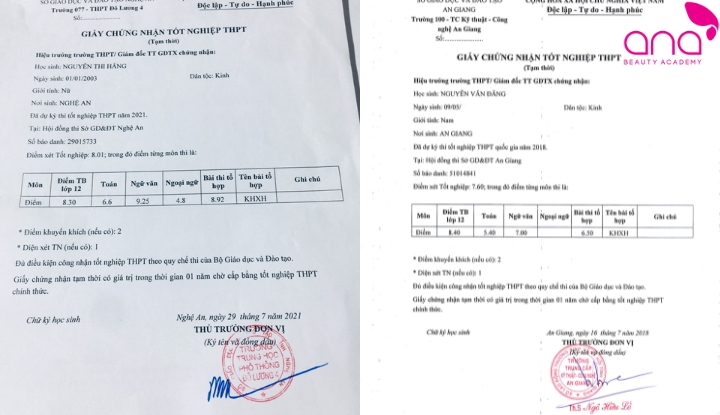 Giấy tốt nghiệp tạm thời