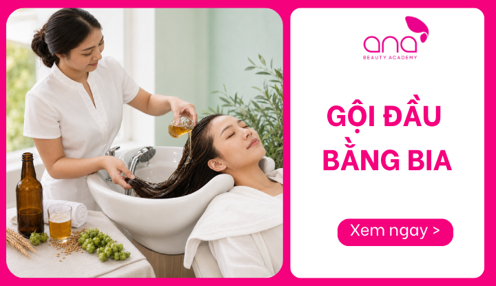 gội đầu bằng bia