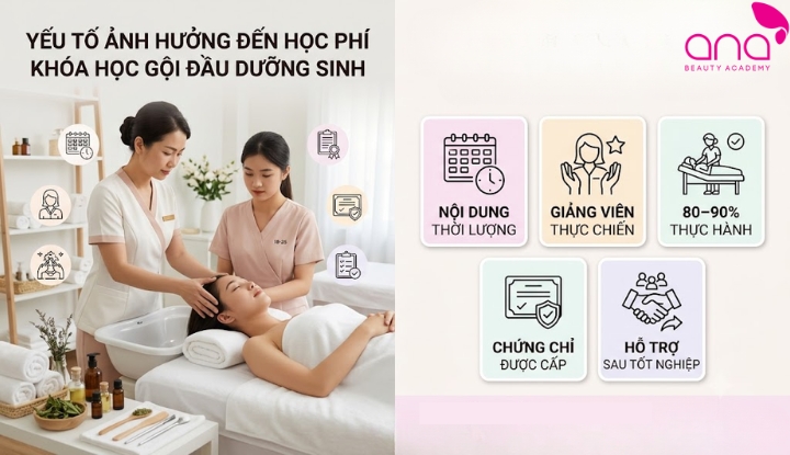 Học phí phụ thuộc chương trình, giảng viên, thực hành và chứng chỉ