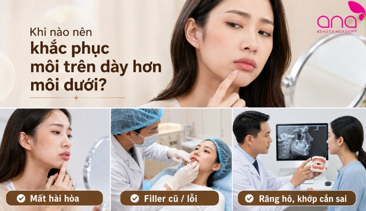 khi nên chỉnh môi trên dày