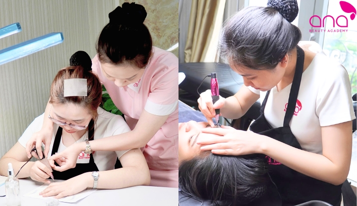 Khóa phun xăm tại ANA chú trọng thực hành và hỗ trợ việc làm