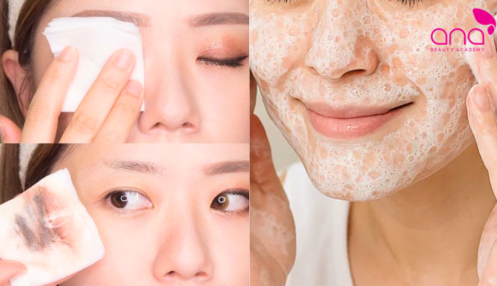Khoảng chờ phụ thuộc vào nước, dầu hoặc sáp tẩy trang