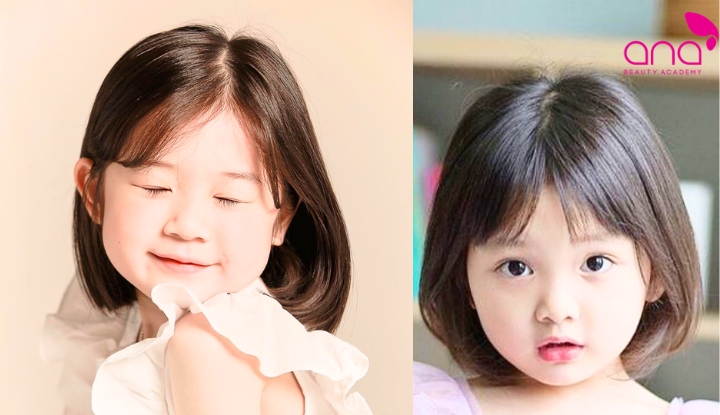 Tóc ngắn hai mái gọn xinh
