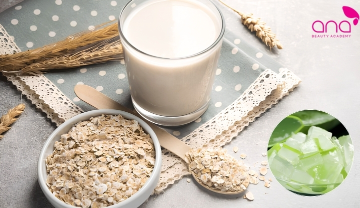 Làm dịu, cấp ẩm và làm mềm da 
