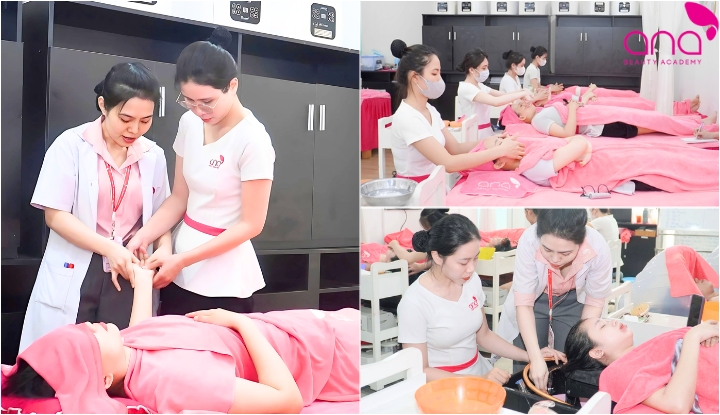 Lộ trình học spa thực hành và hỗ trợ việc làm tại ANA
