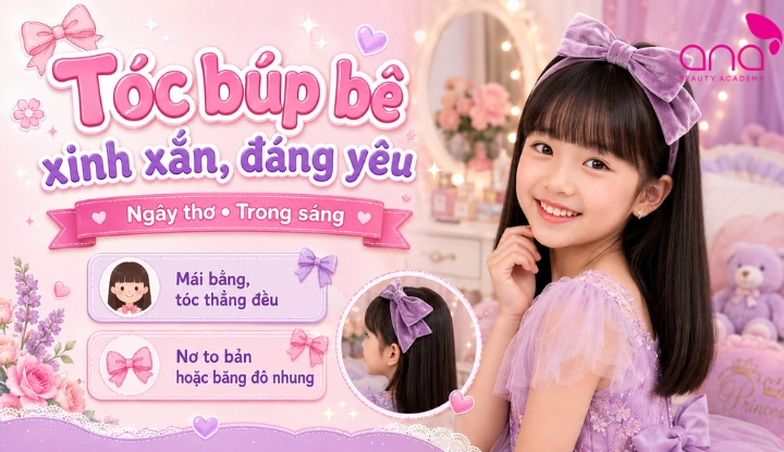 Tóc búp bê xinh xắn, đáng yêu