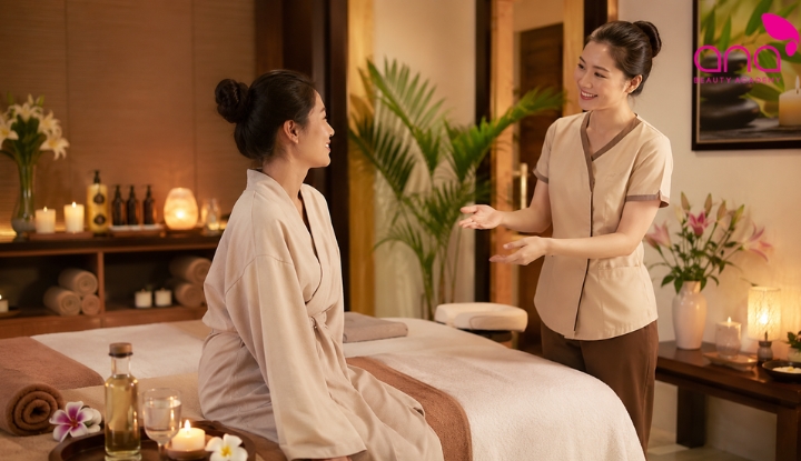 Mẫu câu kết thúc liệu trình massage