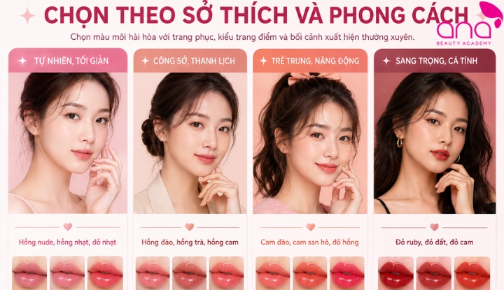 Chọn theo sở thích và phong cách