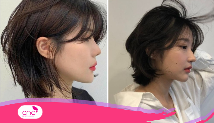 Kiểu tóc Mullet layer nữ mặt tròn