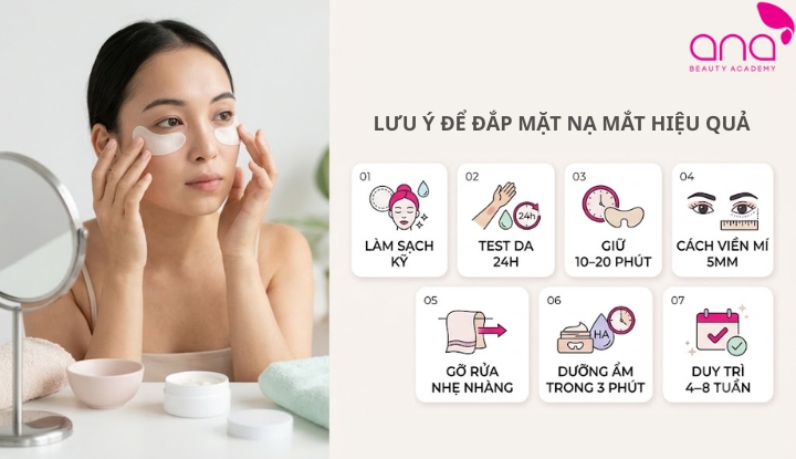 Nguyên tắc chăm sóc vùng mắt an toàn