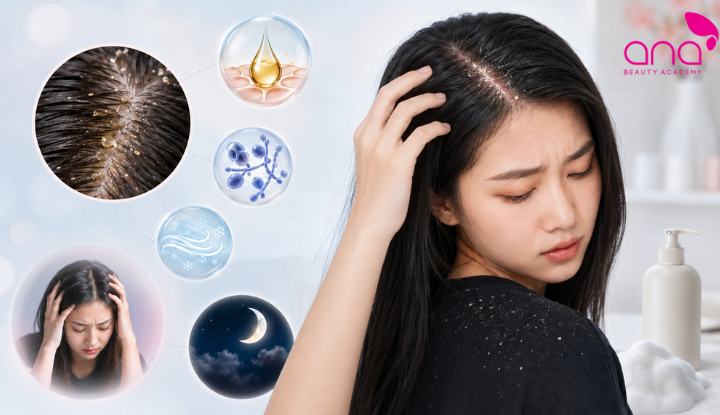 Nhận biết tác nhân và biểu hiện thường gặp của gàu