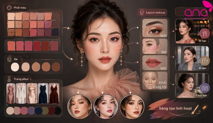 phối màu makeup