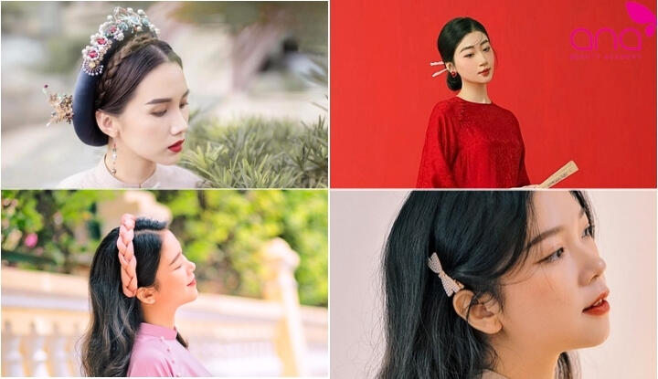 Các phụ kiện tóc khi diện cùng áo dài