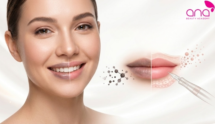 Phương pháp hỗ trợ loại bỏ sắc tố melanin, giúp nền môi sáng hơn