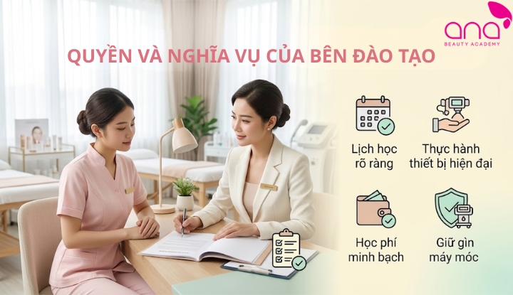 Quyền và nghĩa vụ của bên đào tạo