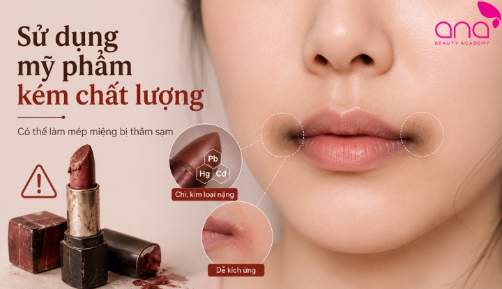 Sử dụng mỹ phẩm kém chất lượng