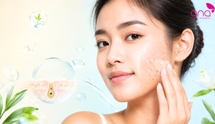 Tẩy tế bào chết hợp lý giúp da sáng mịn và giảm bít tắc 