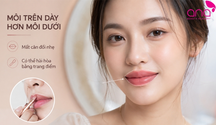 thẩm mỹ môi trên dày
