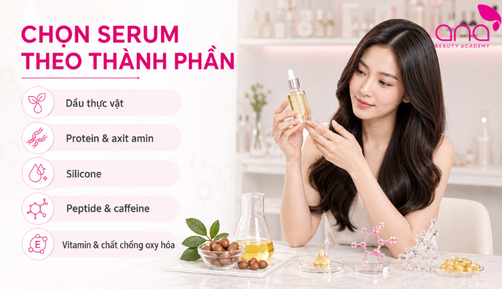 Thành phần quyết định công dụng của serum dưỡng tóc