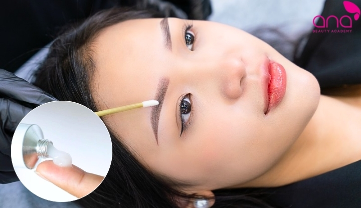 Hút mực chân mày bằng thuốc bôi