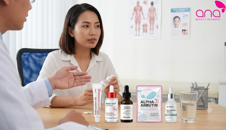 Thuốc bôi và thuốc uống hỗ trợ giảm thâm