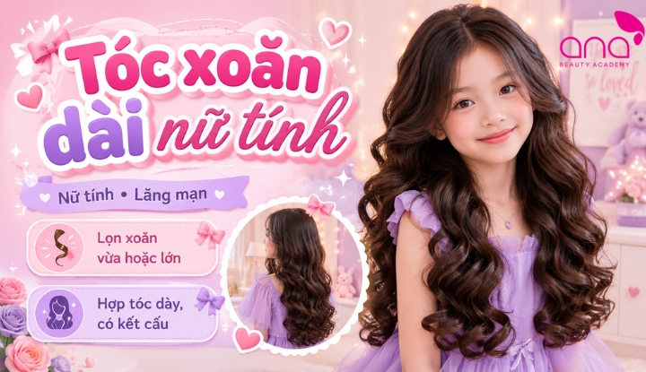 Tóc xoăn dài nữ tính