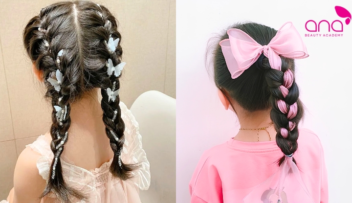 Tóc tết cho bé gái 10 tuổi xinh xắn
