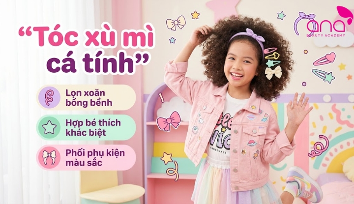 Tóc uốn xù mì cá tính