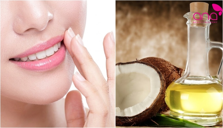 Trị thâm môi bằng dầu dừa