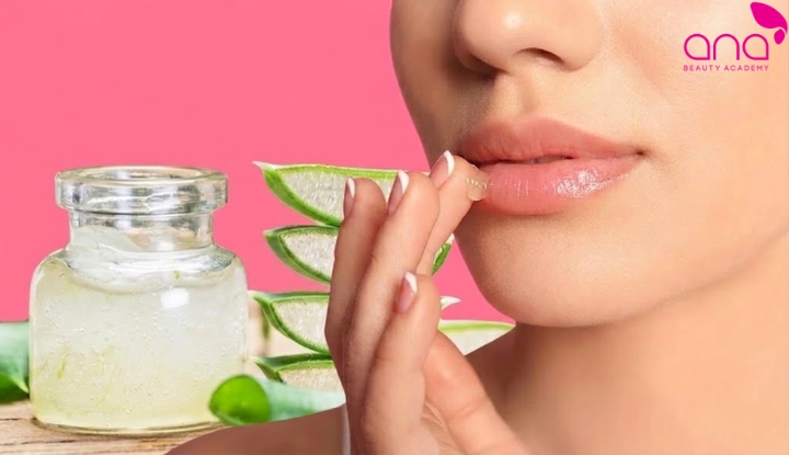 Trị thâm môi bằng nha đam tươi