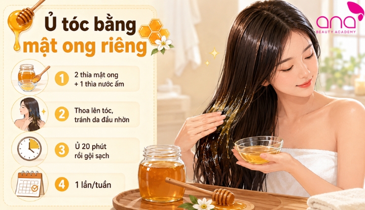 Ủ tóc bằng mật ong