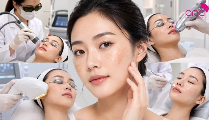 Ứng dụng công nghệ phù hợp sau khi phân biệt nám tàn nhang đồi mồi