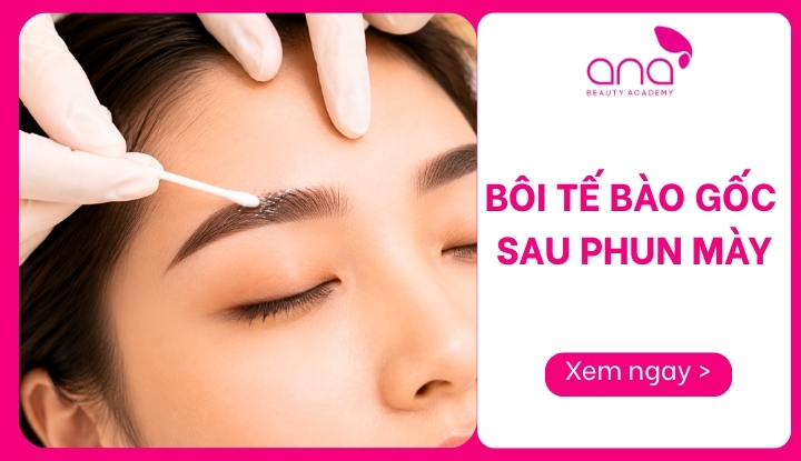 bôi tế bào gốc sau phun mày