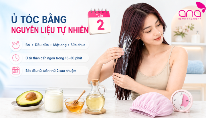Cấp ẩm nhẹ nhàng cho mái tóc sau nhuộm