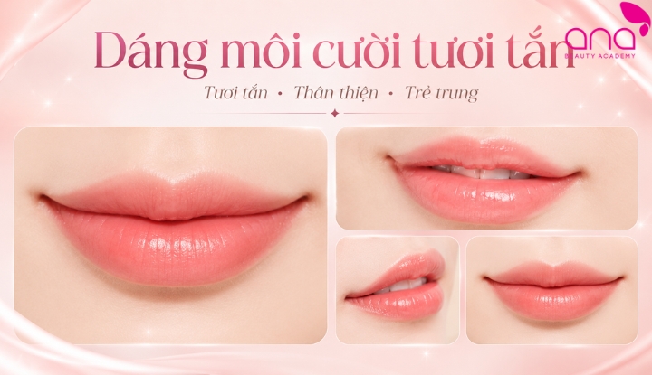 Dáng môi cười tươi tắn