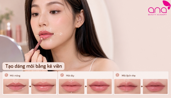 Makeup dáng môi